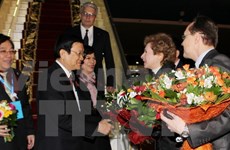 Le chef de l'Etat vietnamien rencontre des amis russes 